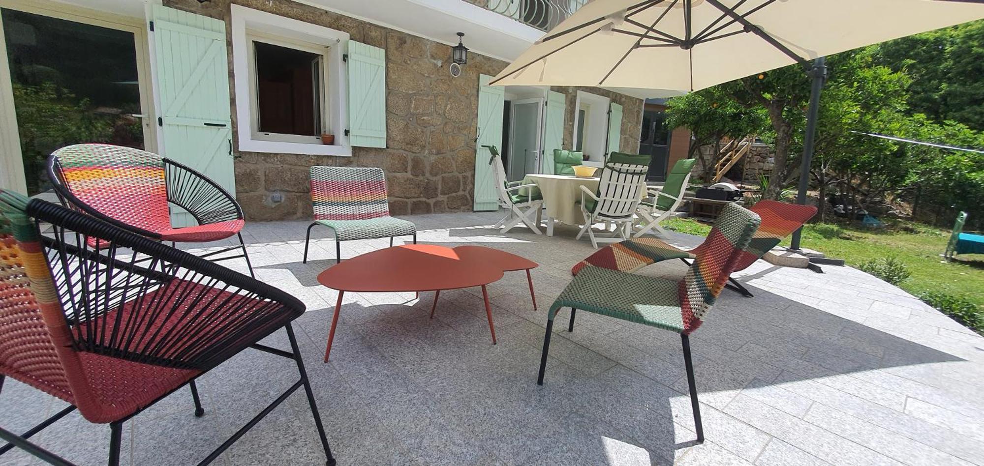 Charmant Appartement En Rez De Jardin Sartène Екстериор снимка